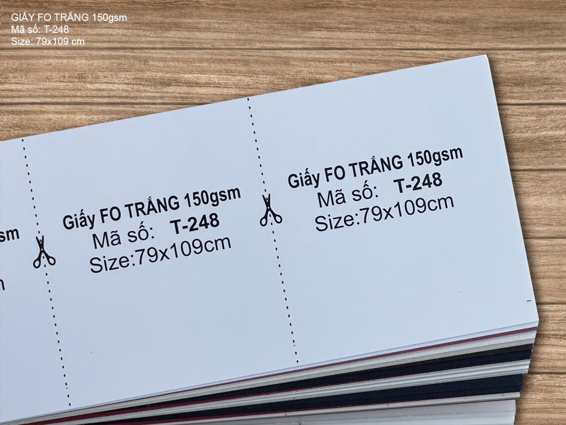 Giấy FO TRẮNG 150gsm (T-248)