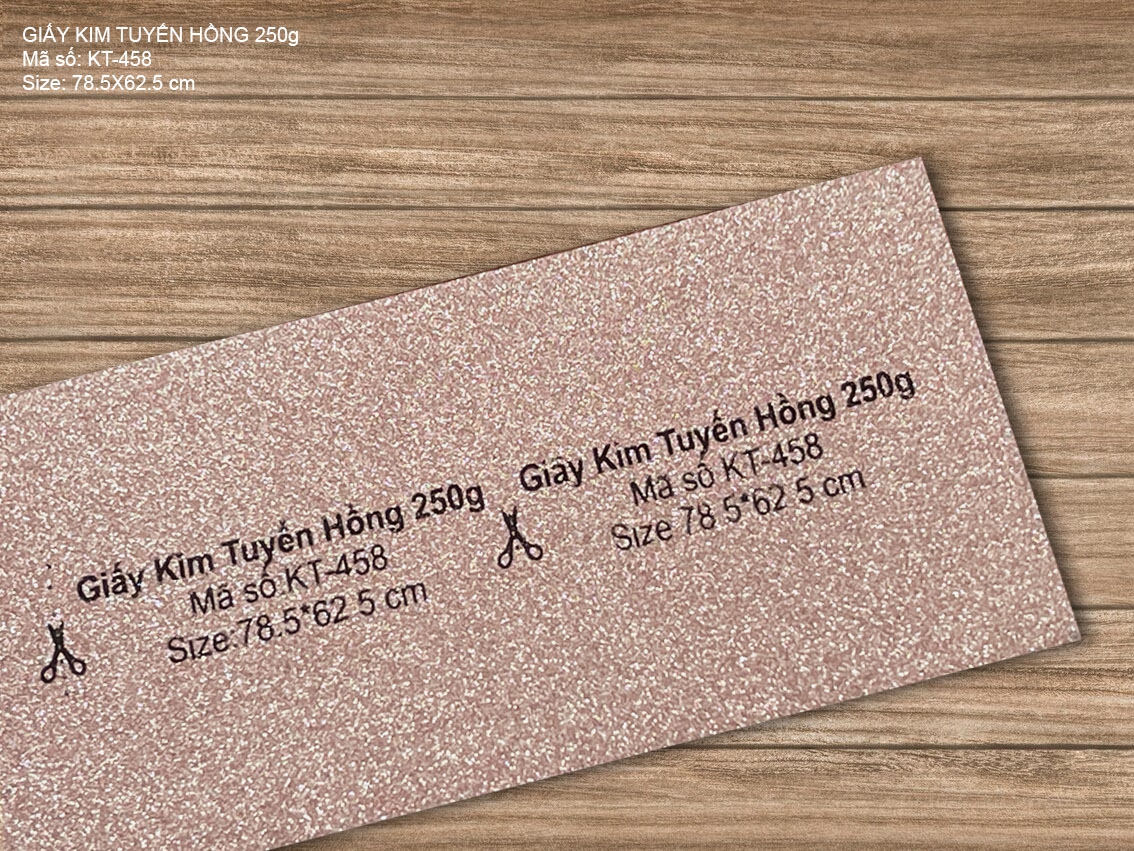 Giấy Kim Tuyến Hồng 250g (KT-458)