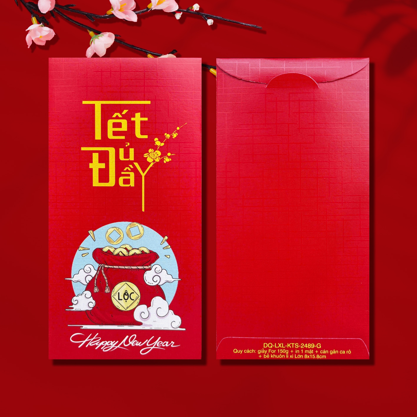 Bao Lì Xì Lớn 8X15.8cm - IN KTS