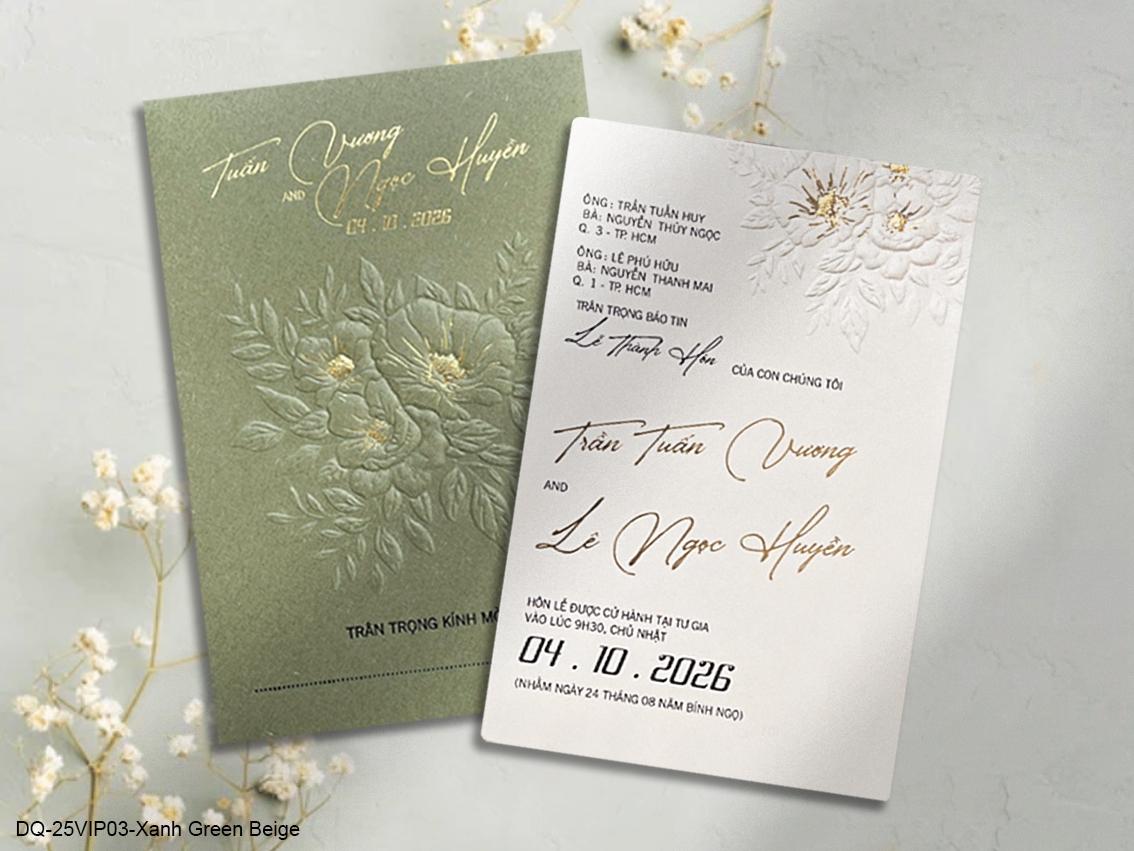 DQ-25VIP03-Xanh Green Beige