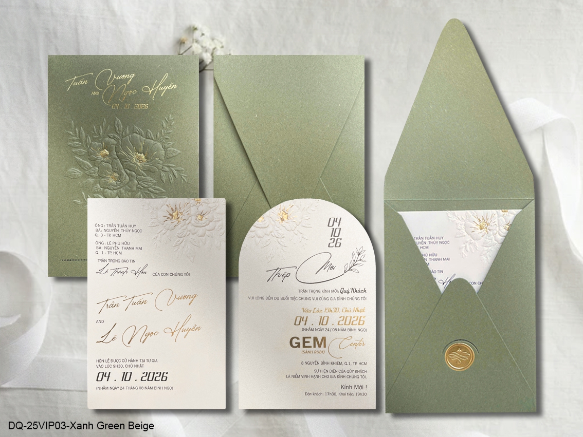 DQ-25VIP03-Xanh Green Beige