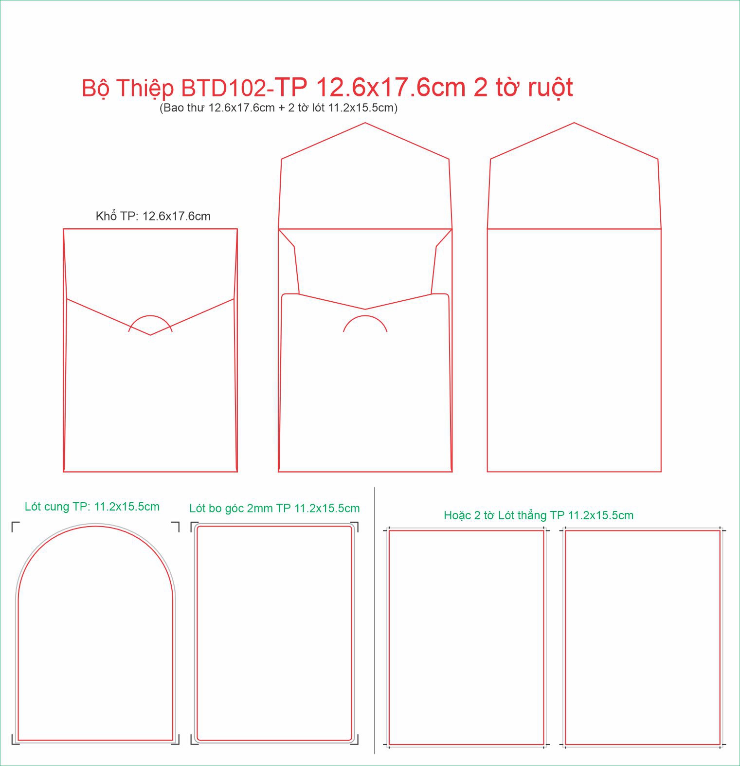 Bộ thiệp BTD102