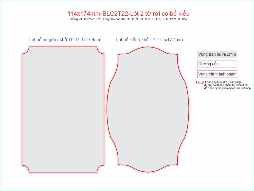 114x174mm-BLC2T22-Lót 2 tờ rời có bế kiểu