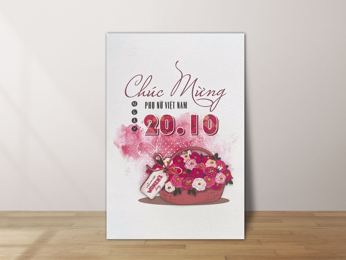 Thiệp Thủ Công 20-10 Trung