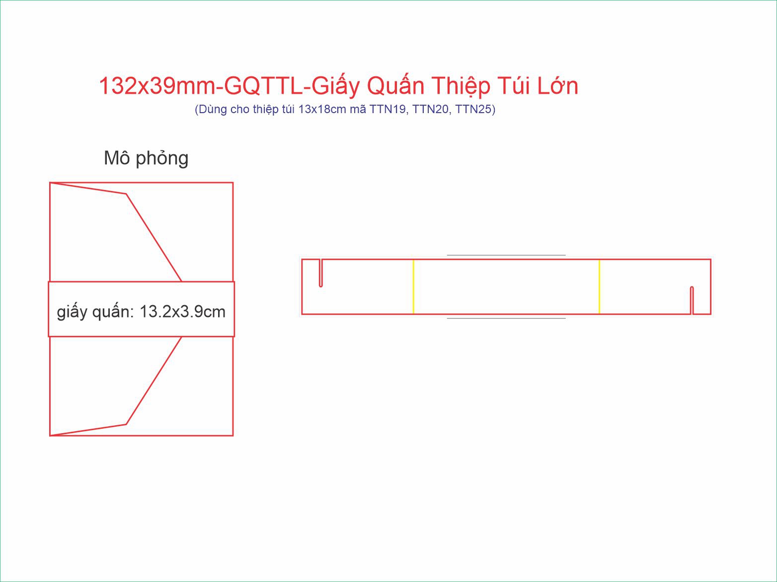 132x39mm-GQTTL-Giấy Quấn Thiệp Túi Lớn