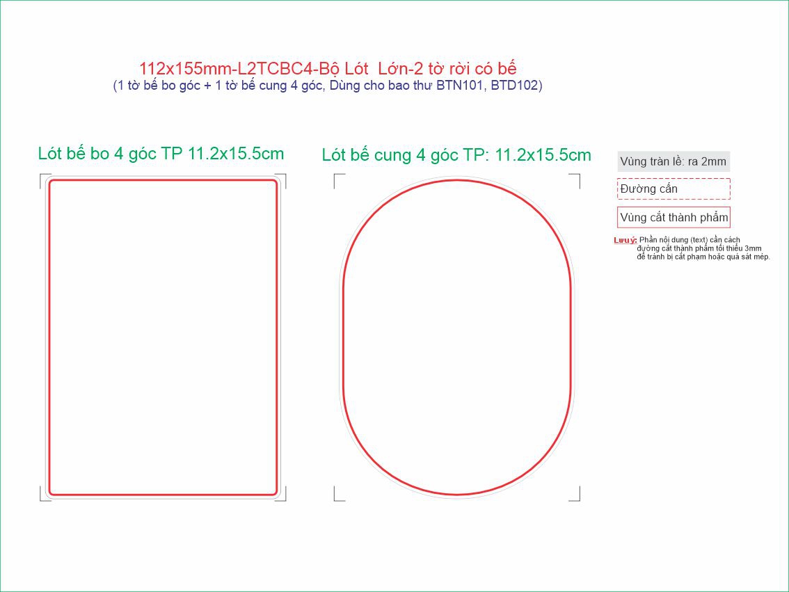 112x155mm-L2TCBC4-Bộ Lót Lớn-2 tờ rời có bế