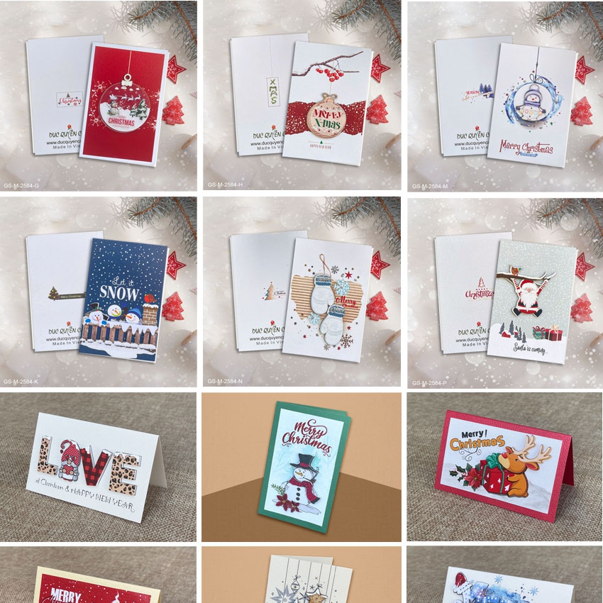 Thiệp Thủ Công Noel Mini