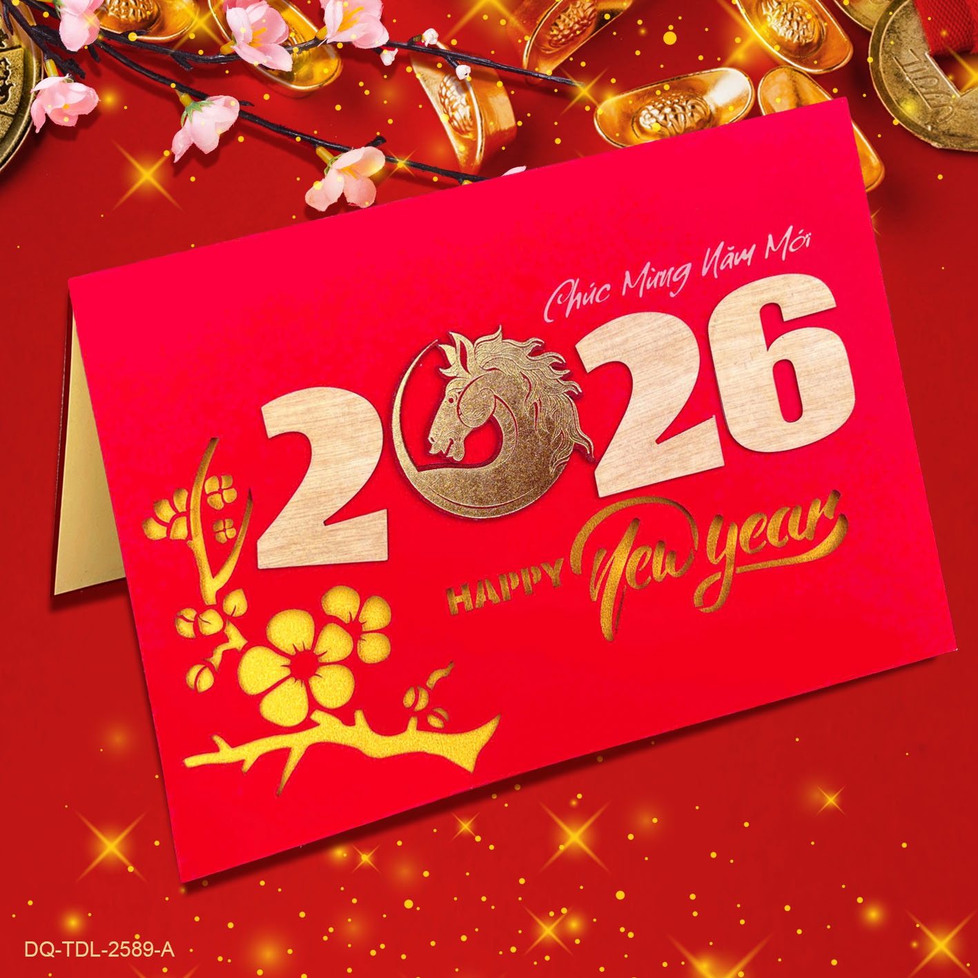 Thiệp Thủ Công Tết Đại Lớn T-DL-2589-A