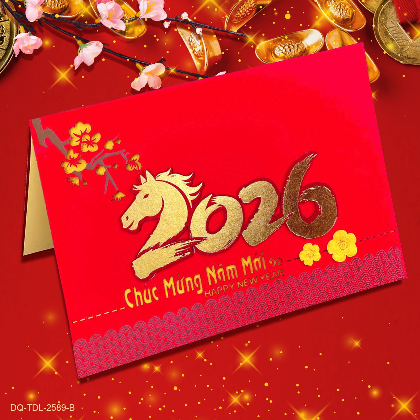 Thiệp Thủ Công Tết Đại Lớn T-DL-2589-B