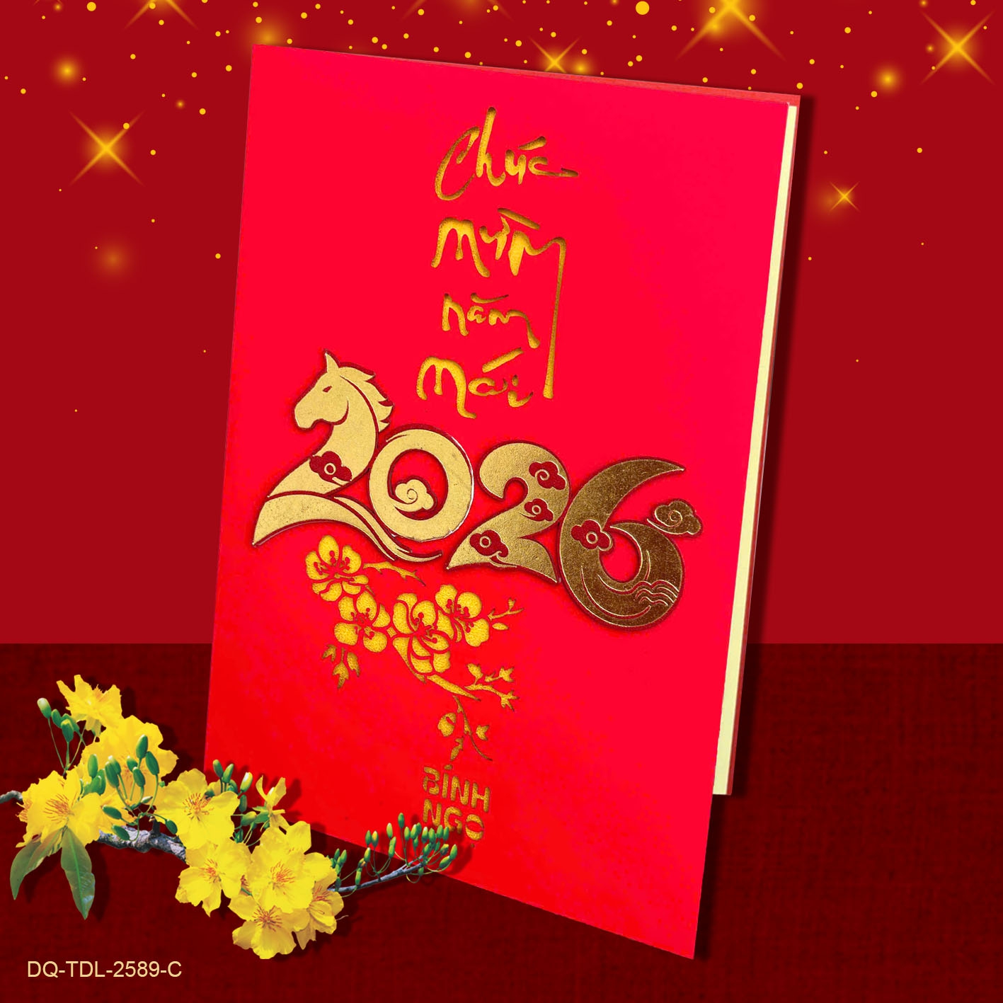 Thiệp Thủ Công Tết Đại Lớn T-DL-2589-C