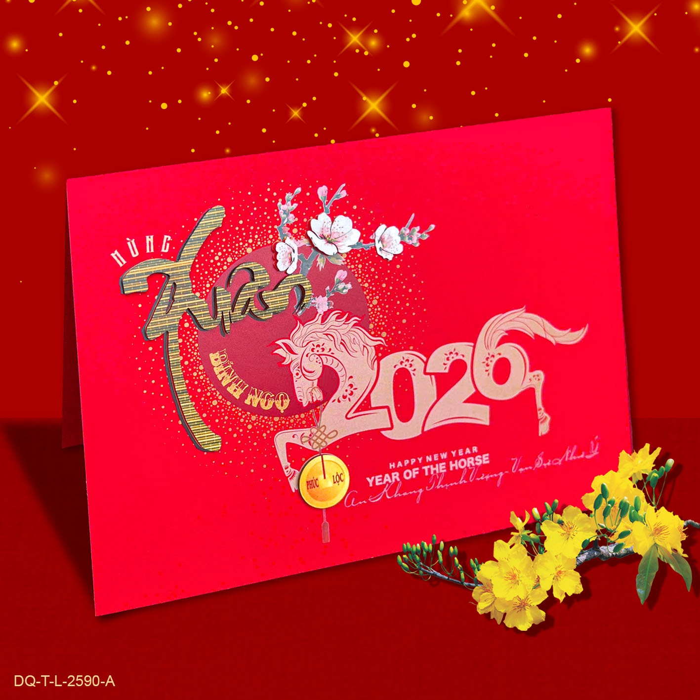 Thiệp Thủ Công Tết Lớn T-L-2590-A