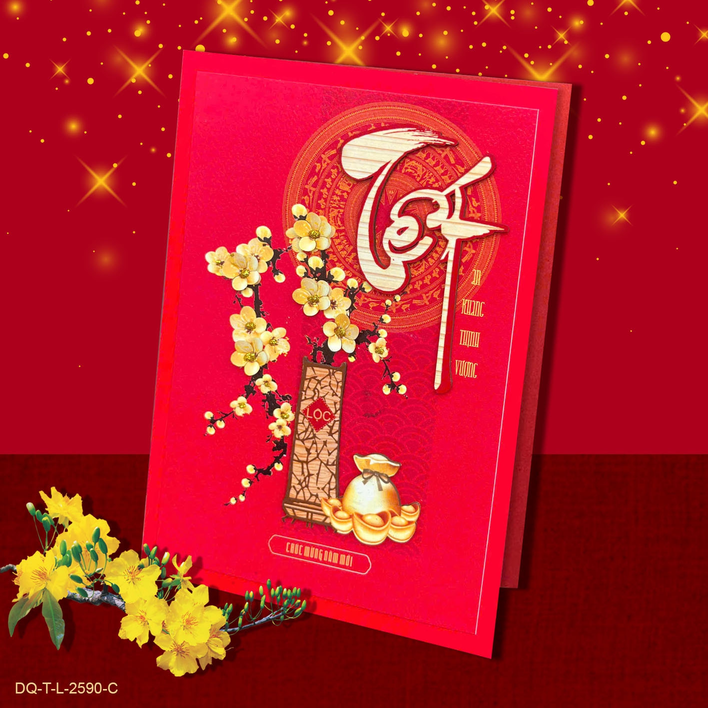 Thiệp Thủ Công Tết Lớn T-L-2590-C