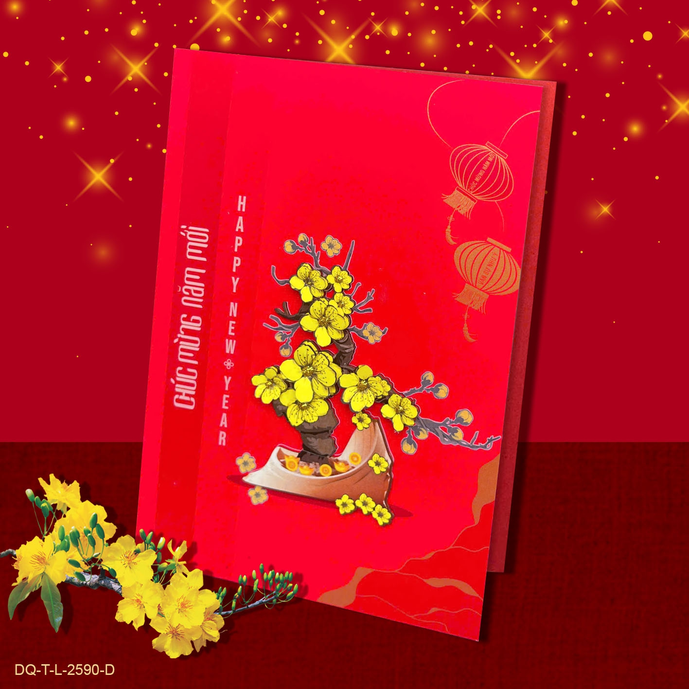 Thiệp Thủ Công Tết Lớn T-L-2590-D