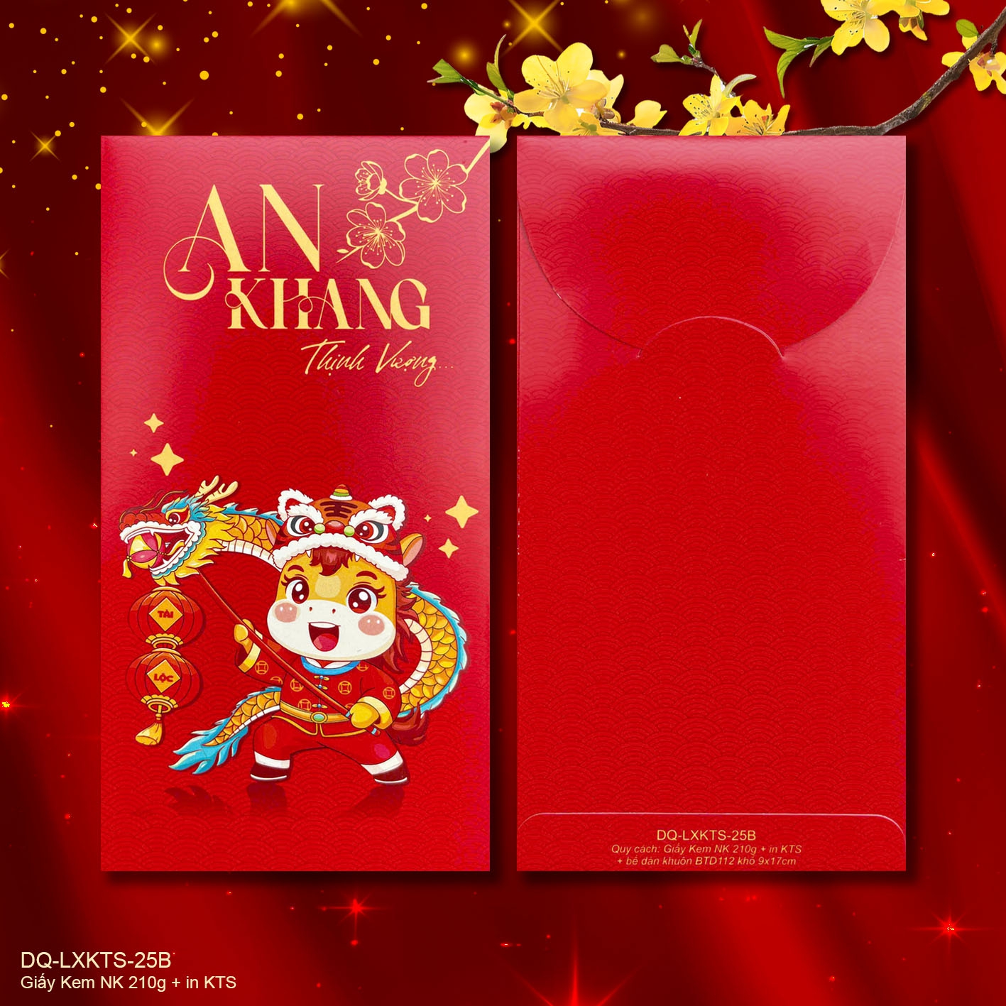 Lì Xì In KTS (khuôn nắp bầu, TP 90X170mm)