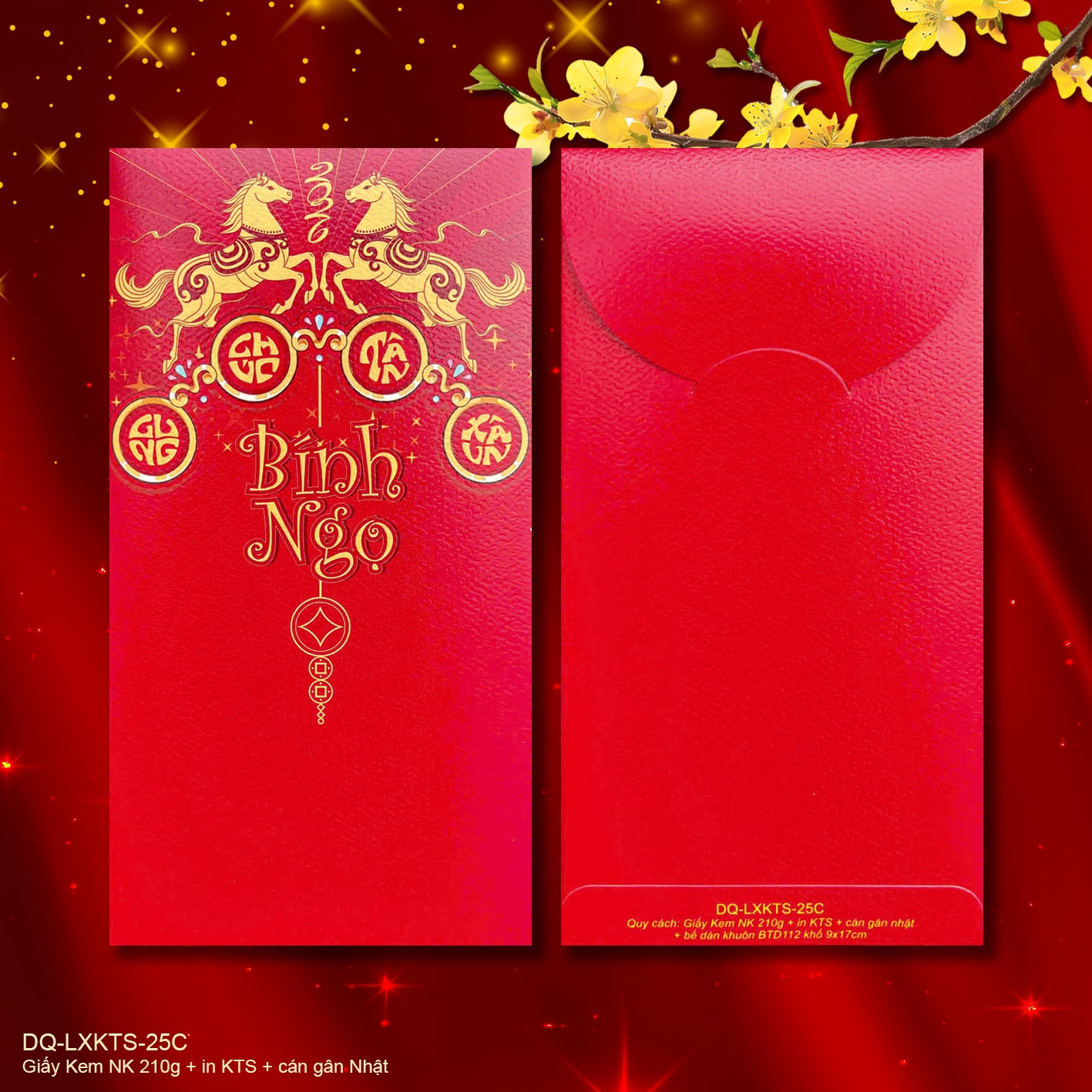 Lì Xì In KTS (khuôn nắp bầu, TP 90X170mm)