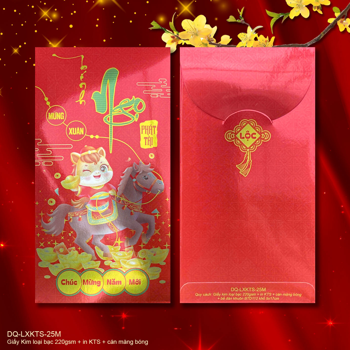 Lì Xì In KTS (khuôn nắp bầu, TP 90X170mm)