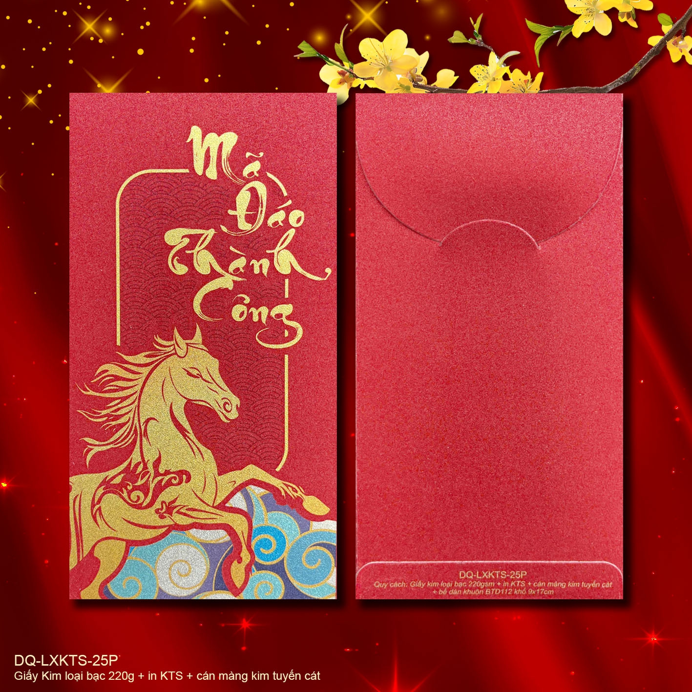 Lì Xì In KTS (khuôn nắp bầu, TP 90X170mm)