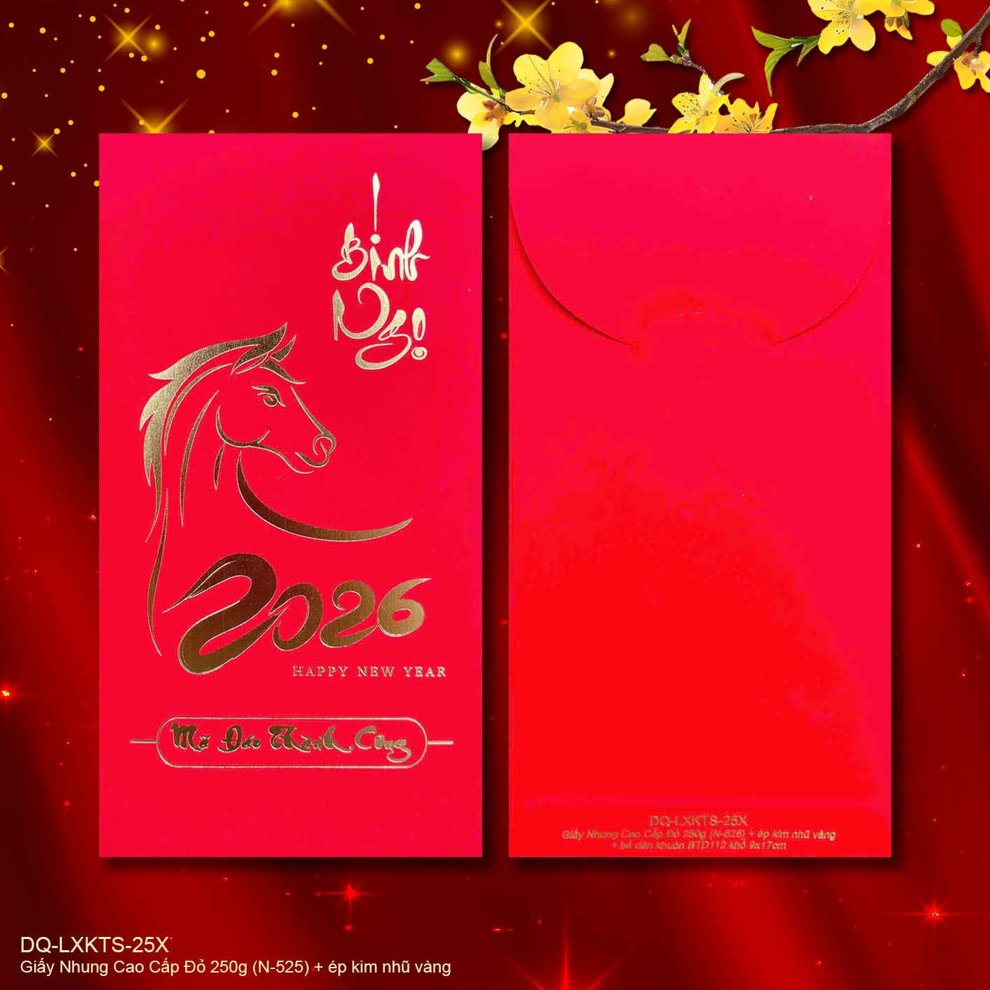 Lì Xì In KTS (khuôn nắp bầu, TP 90X170mm)