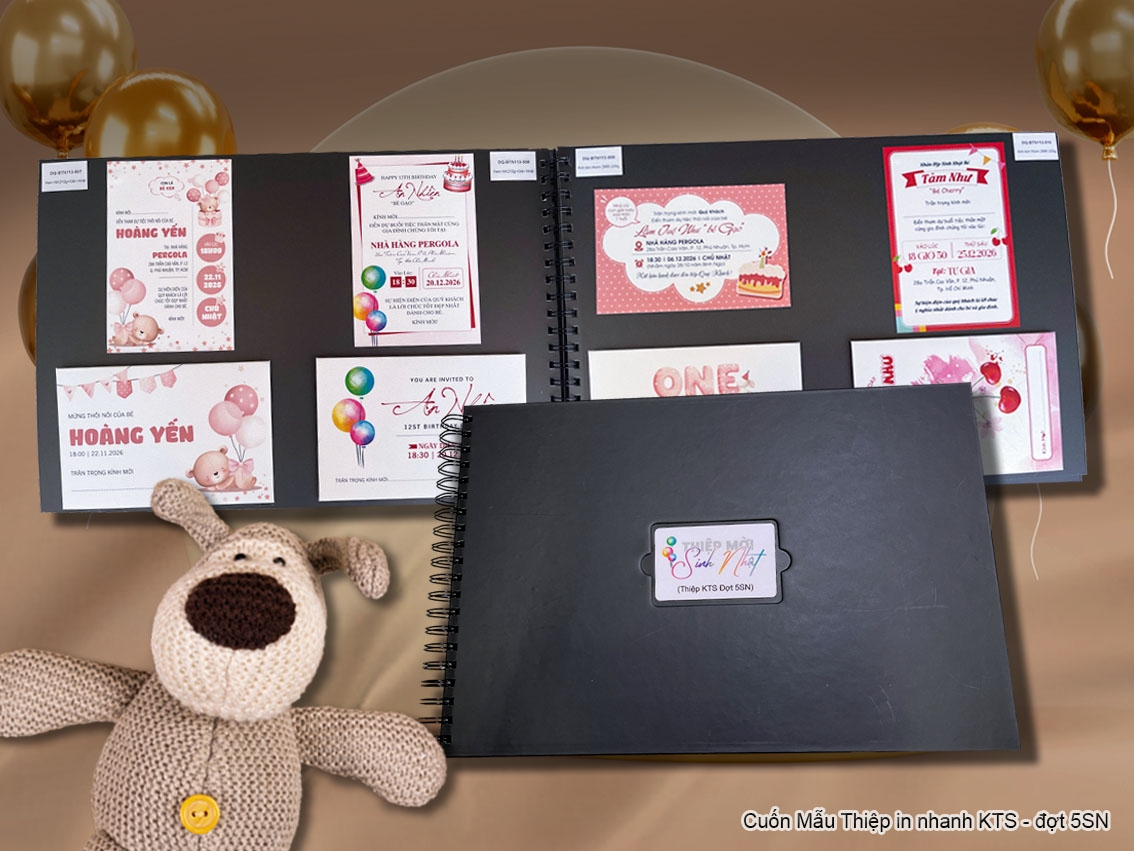 Cuốn mẫu THIỆP KTS đợt 5 Sinh nhật