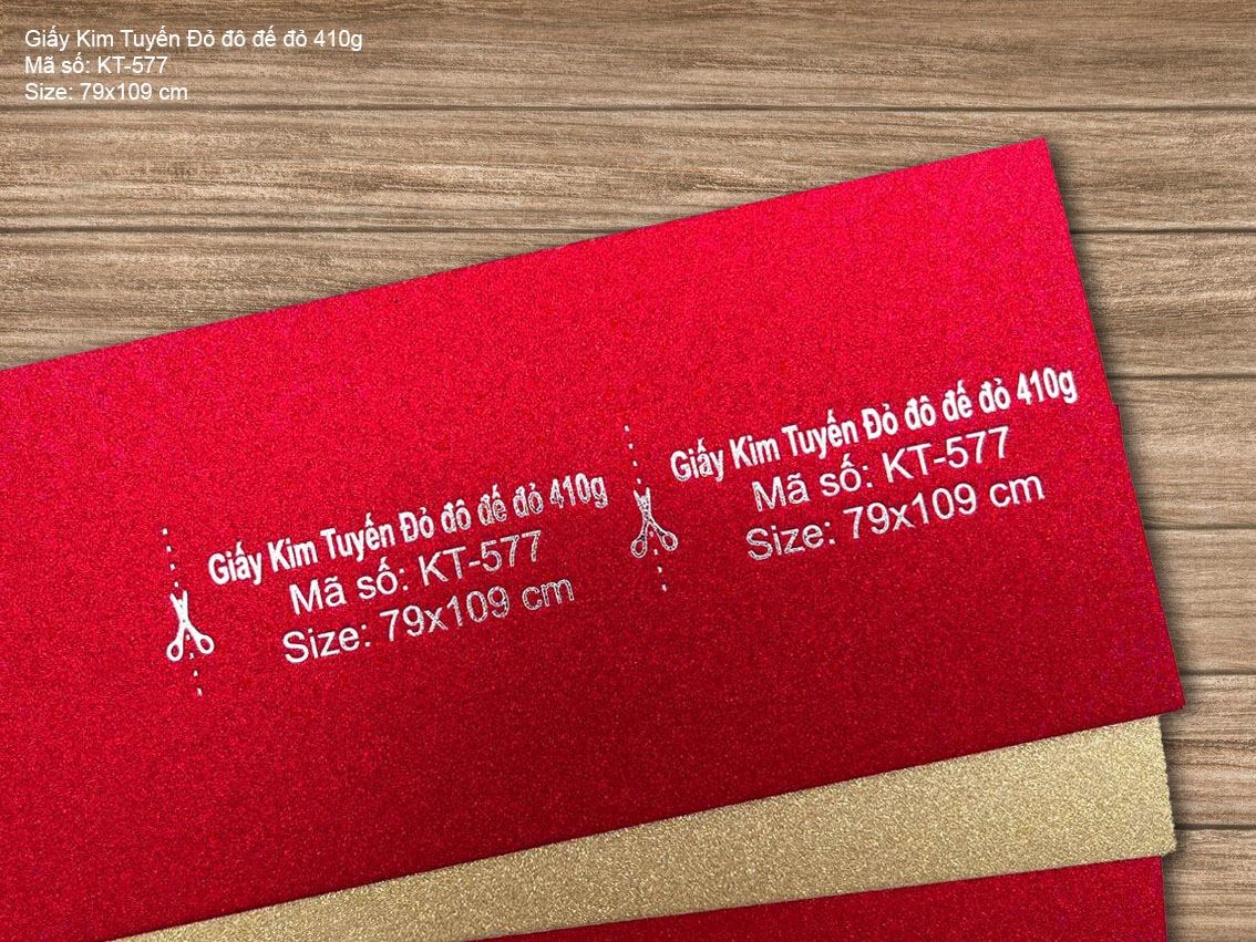 Giấy Kim Tuyến Đỏ đô đế đỏ 410g (KT-577)