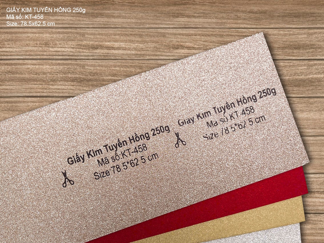 Giấy Kim Tuyến Hồng 250g (KT-458)