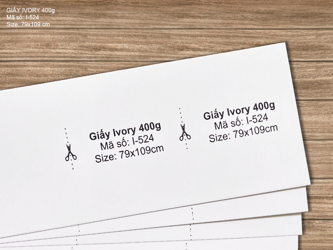 Giấy Ivory 400g (I-524)