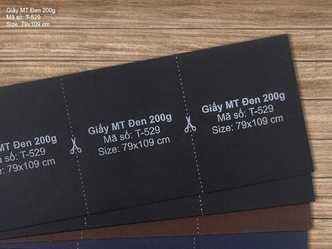 Giấy MT Đen 200g (T-529) 