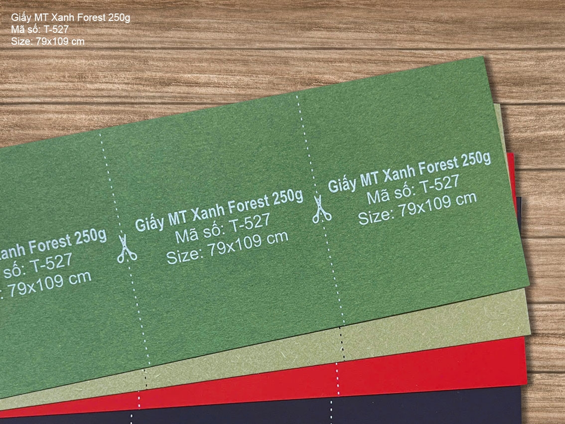 Giấy MT Xanh Forest 250g (T-527)
