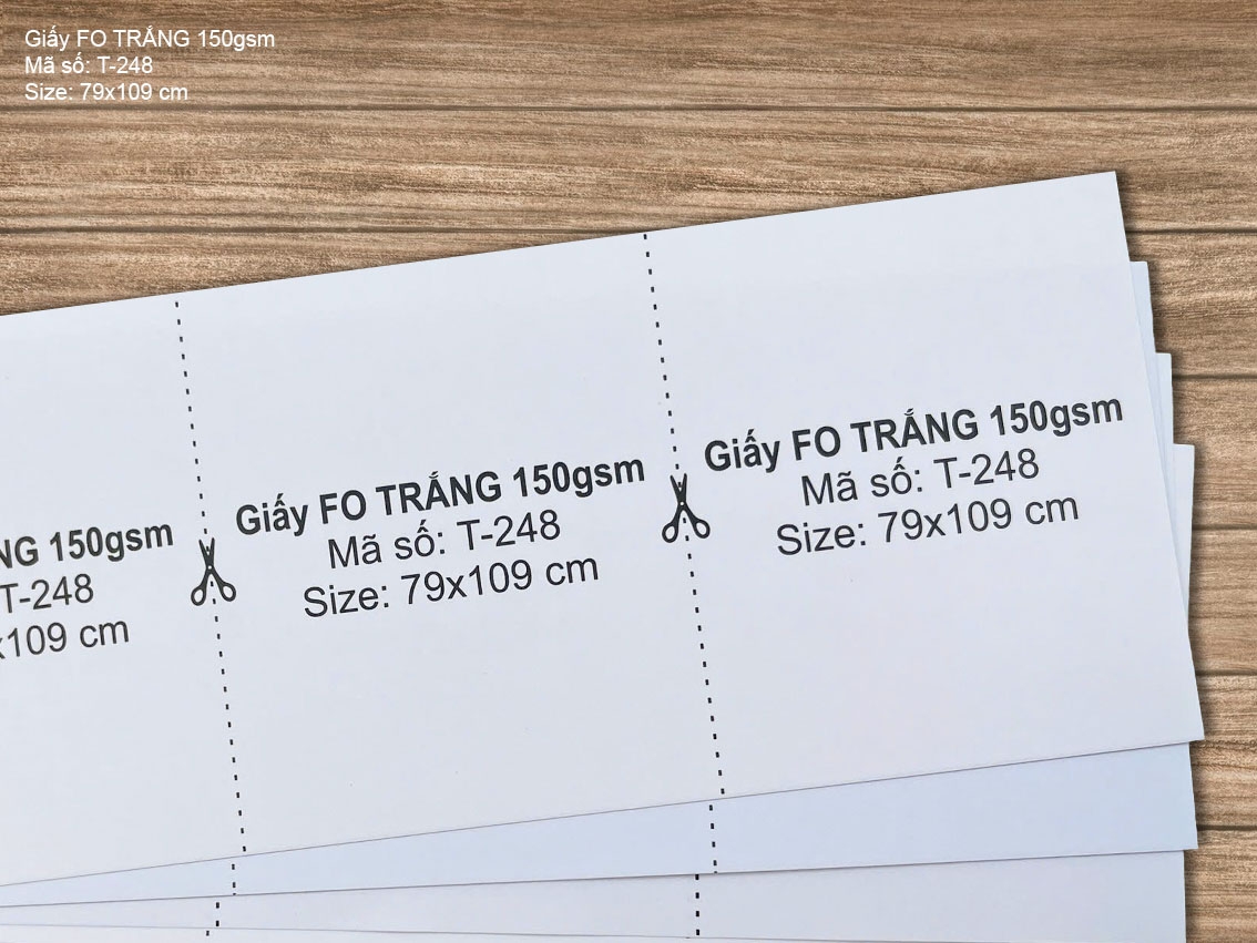 Giấy FO TRẮNG 150gsm (T-248)