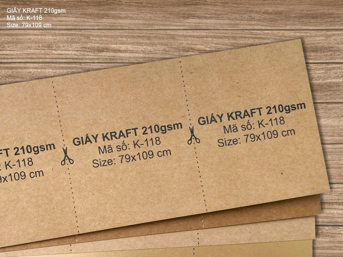 GIẤY KRAFT 210gsm (K-118) 