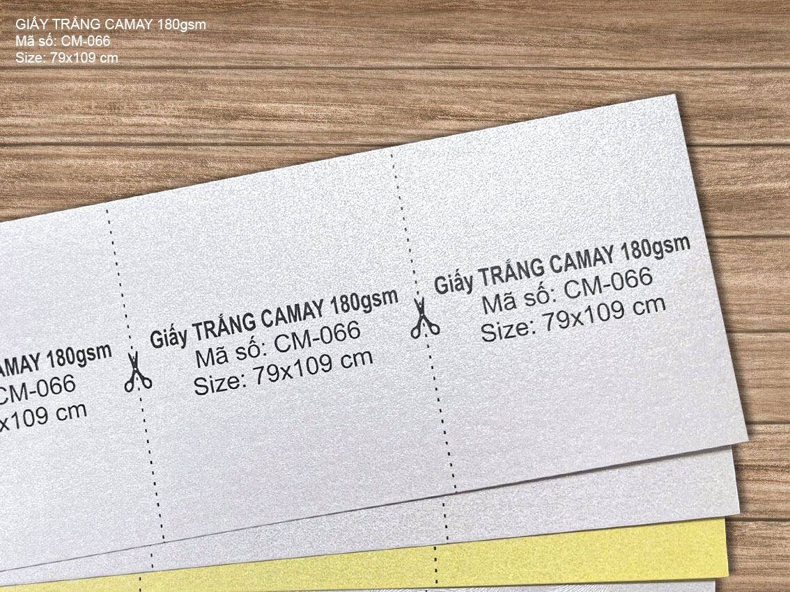 Giấy TRẮNG CAMAY 180gsm (CM-066) 