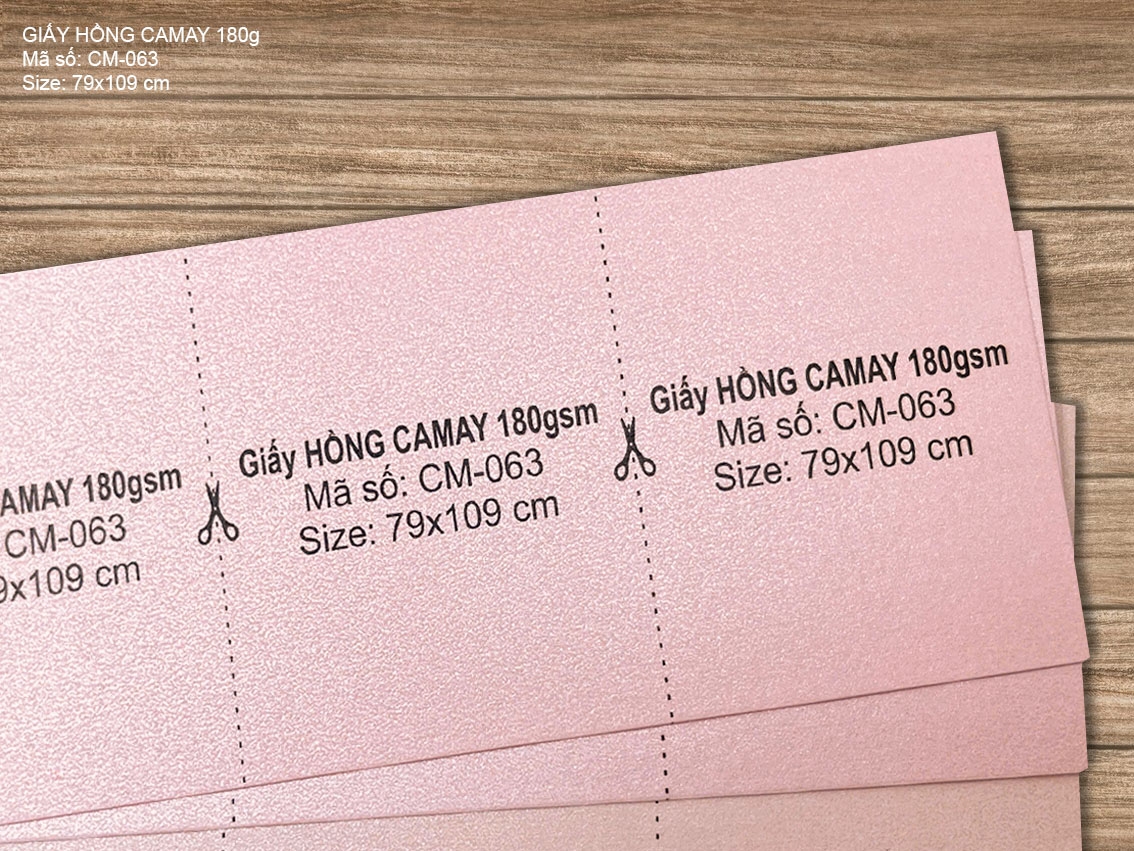 Giấy HỒNG CAMAY 180gsm (CM-063) 