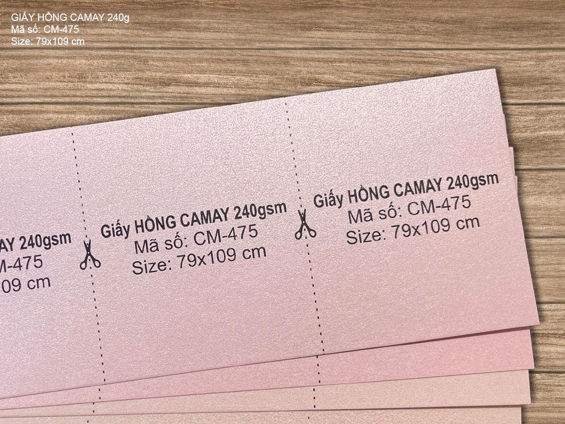 Giấy HỒNG CAMAY 240gsm (CM-475)