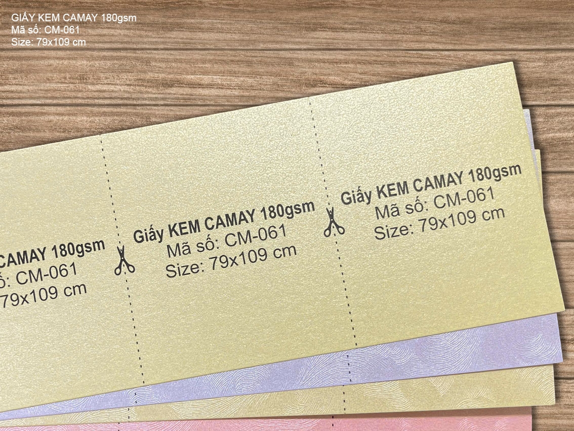  Giấy KEM CAMAY 180gsm (CM-061) 