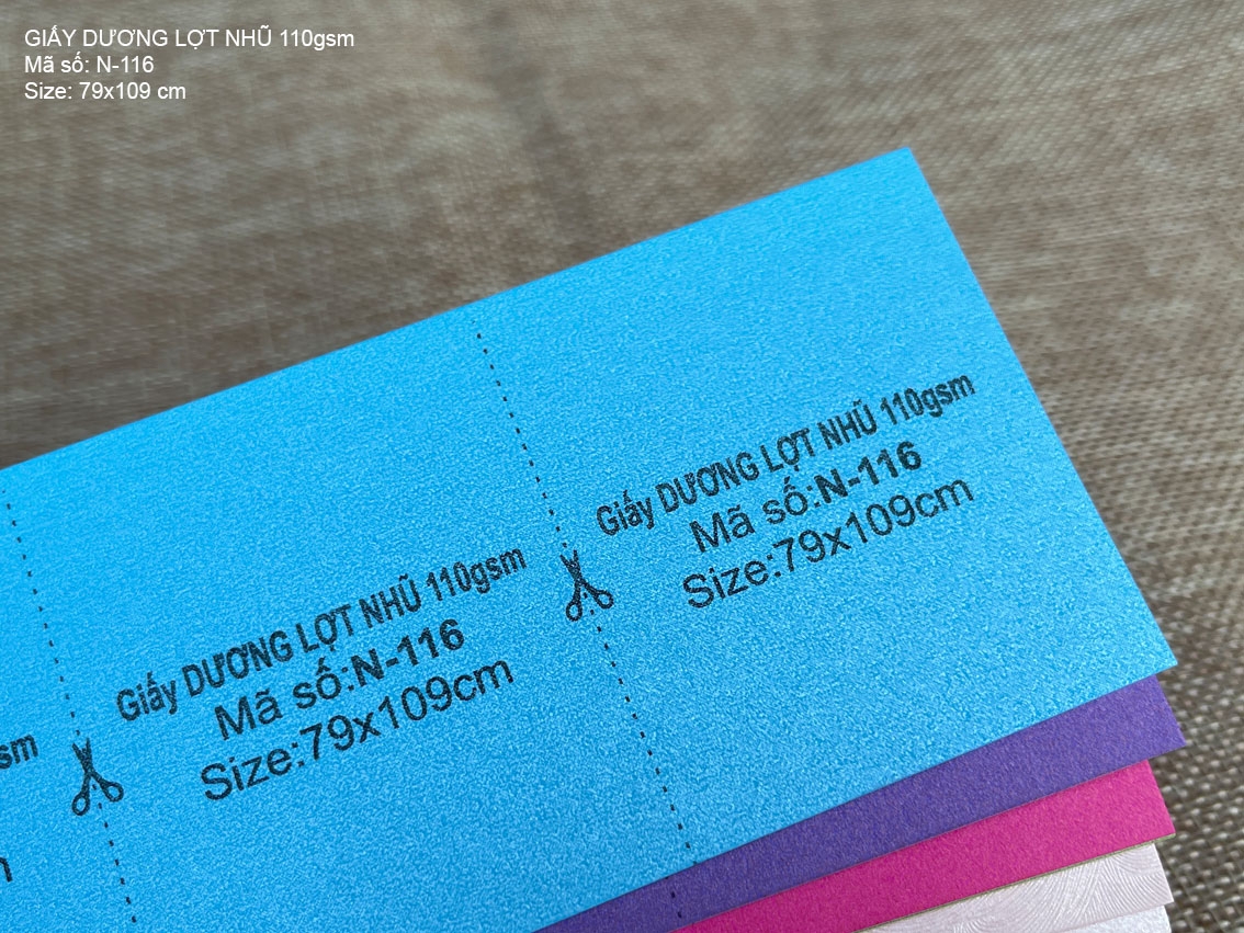 Giấy DƯƠNG LỢT NHŨ 110gsm (N-116)