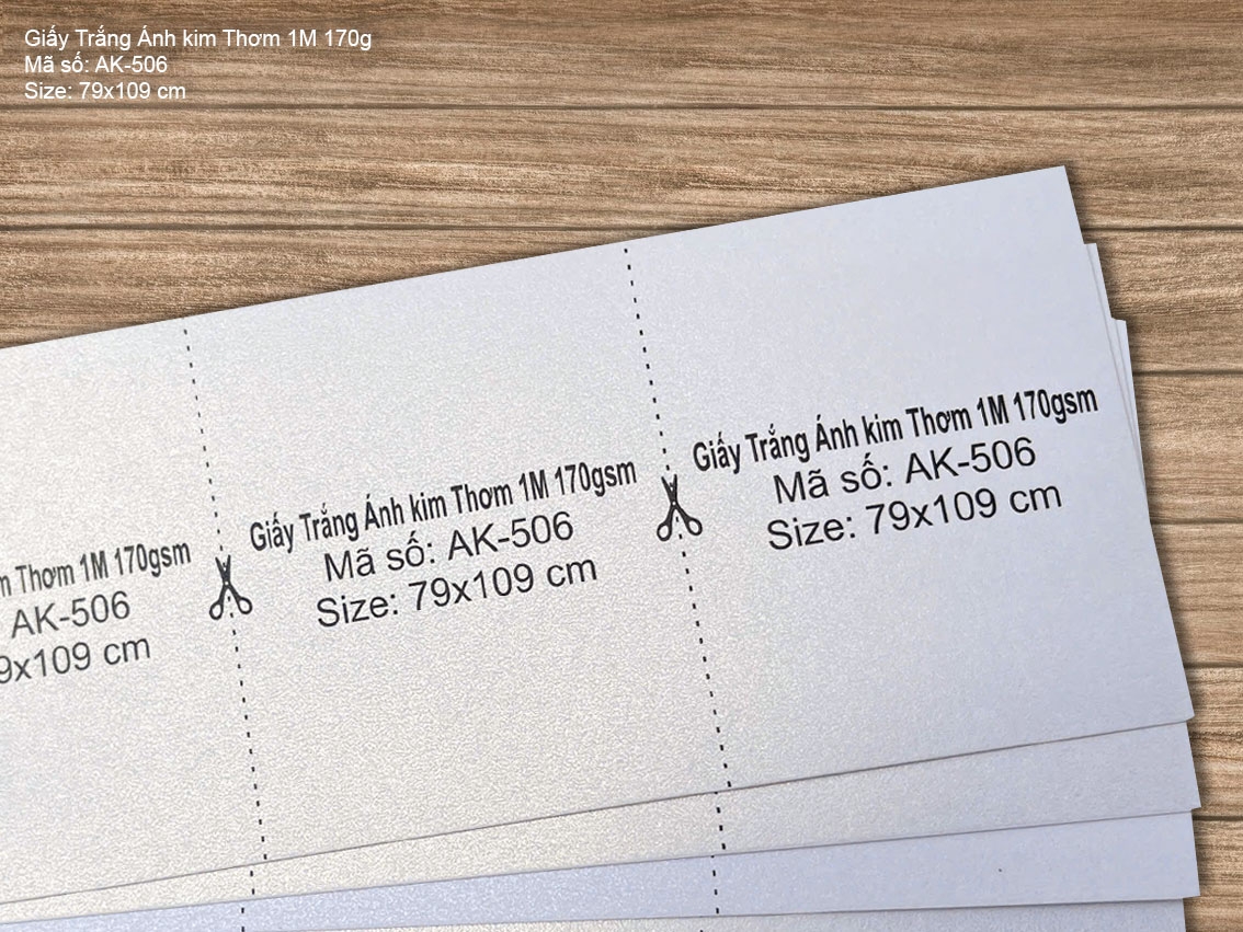 Giấy Trắng Ánh kim Thơm 1M 170gsm (AK-506)