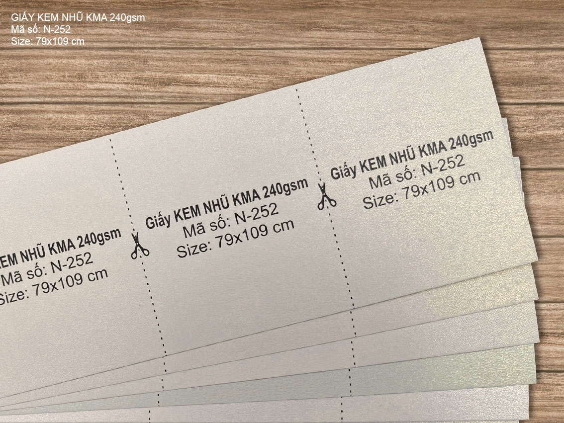  Giấy KEM NHŨ KMA 240gsm (N-252)