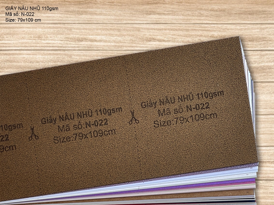 Giấy NÂU NHŨ 110gsm (N-022)