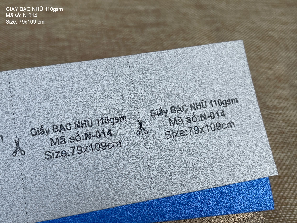 Giấy BẠC NHŨ 110gsm (N-014)