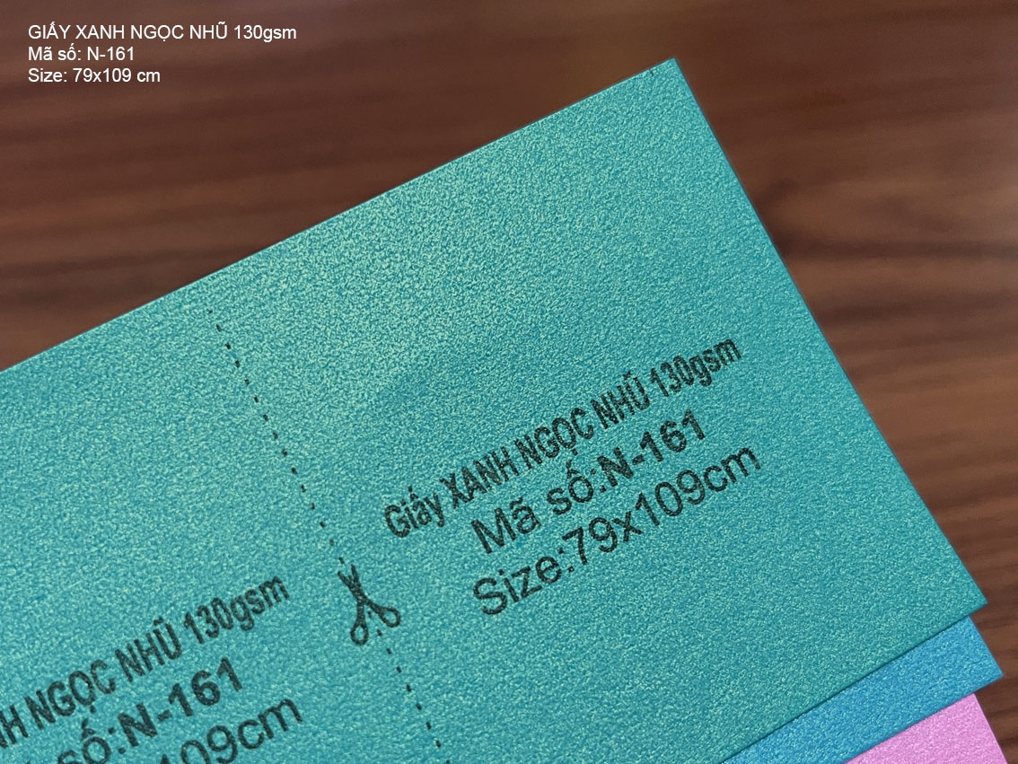 Giấy XANH NGỌC NHŨ 130gsm (N-161)