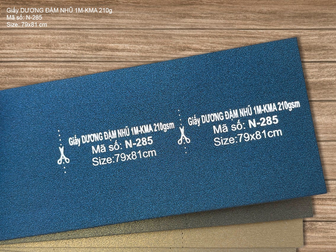 Giấy DƯƠNG ĐẬM NHŨ 1M-KMA 210gsm (N-285)