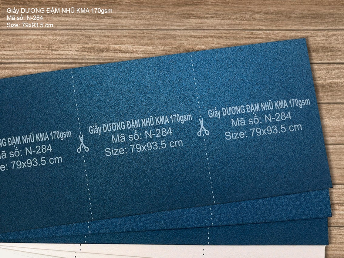 Giấy DƯƠNG ĐẬM NHŨ KMA 170gsm (N-284) 
