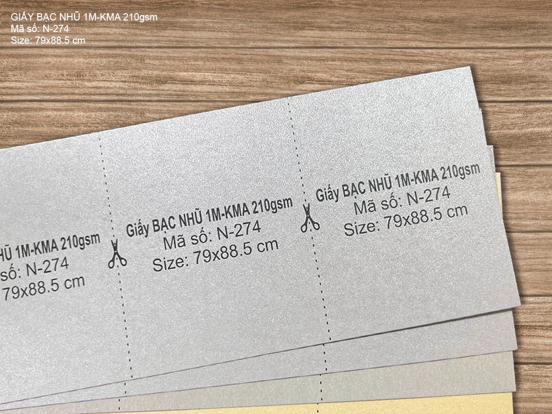 Giấy BẠC NHŨ 1M-KMA 210gsm (N-274) 