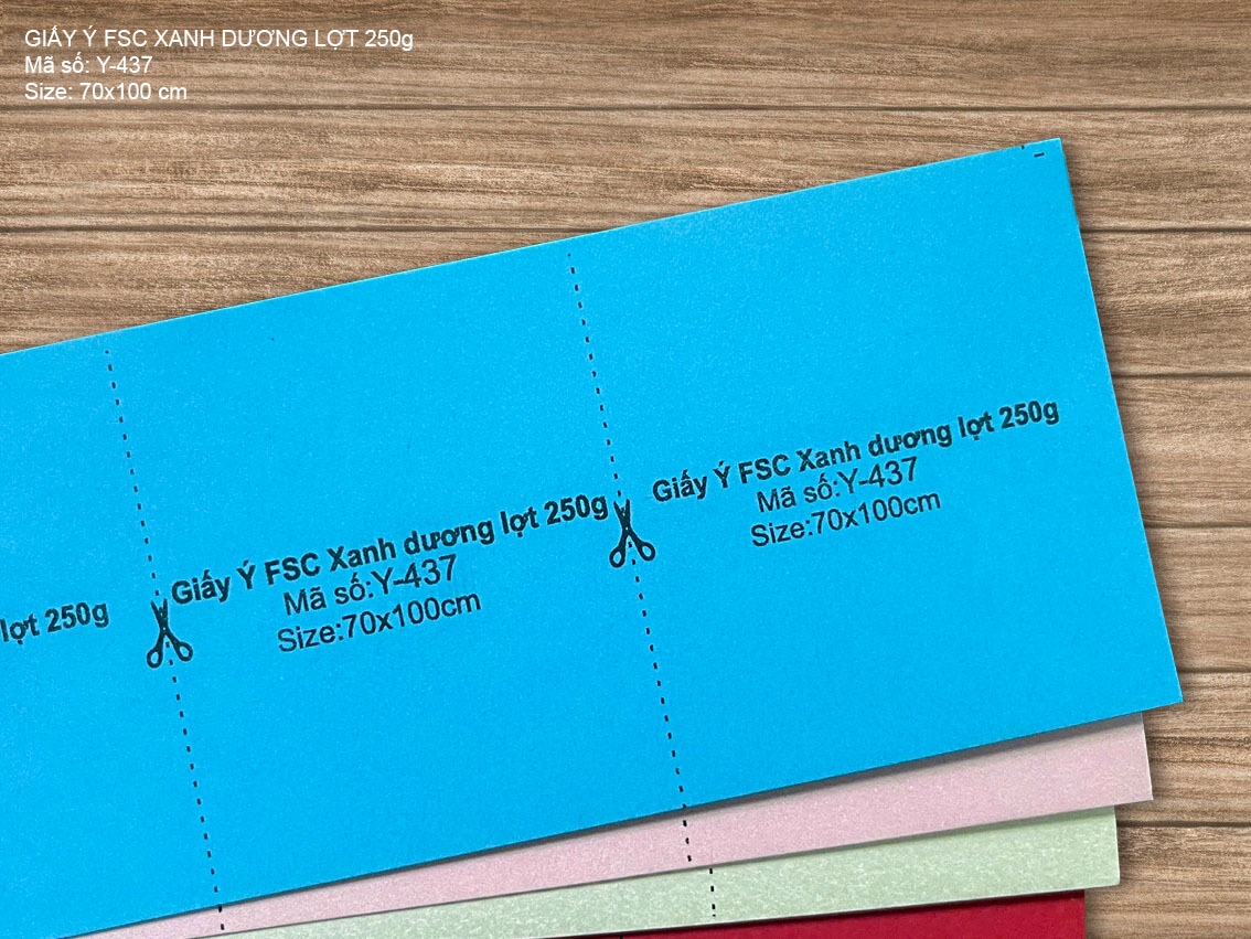Giấy Ý FSC dương lợt 250g (Y-437) 