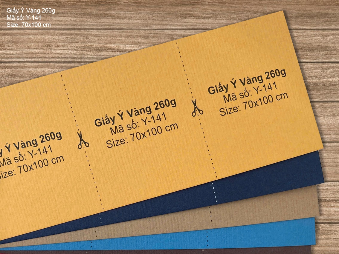 Giấy Ý Vàng 260g (Y-141) 